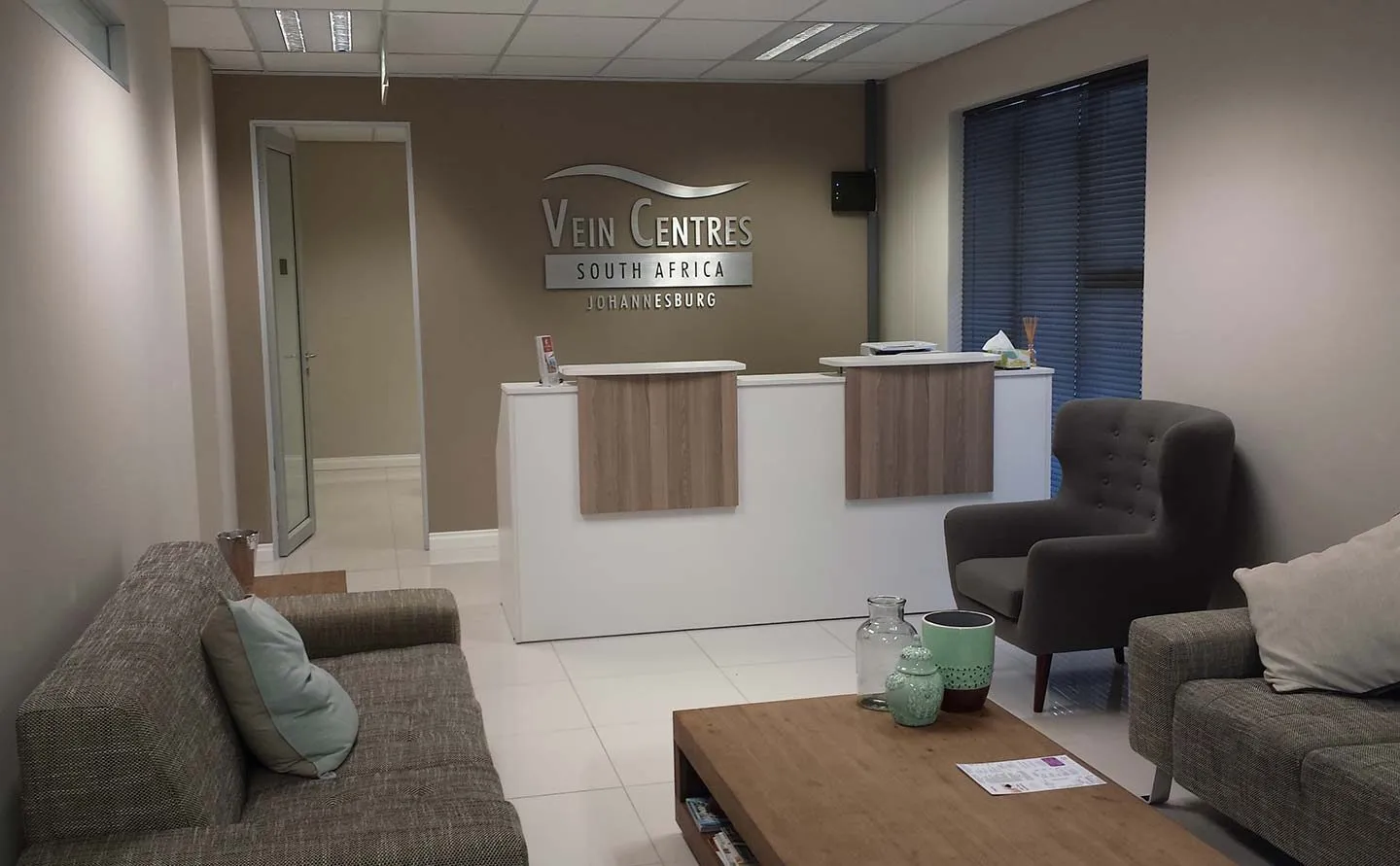 Reception at the Fourways Vein Centre